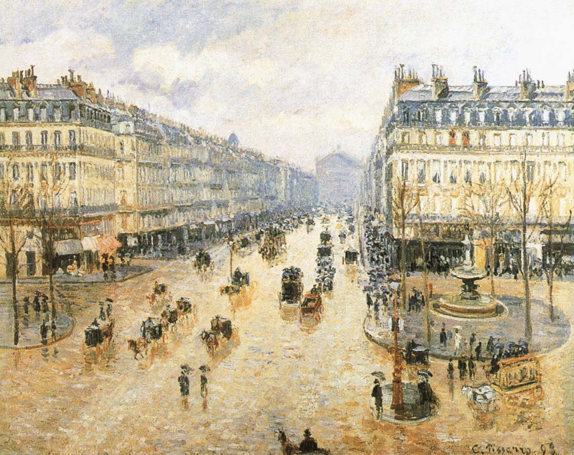 Theater Square, the French rain